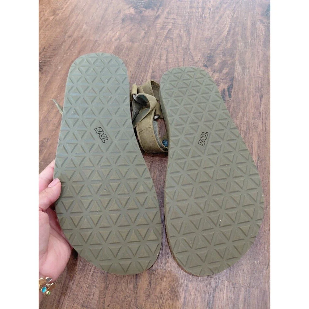 Teva Universal Full Grain Hiking Sandals Men's Olive Green Strap Outdoor 14